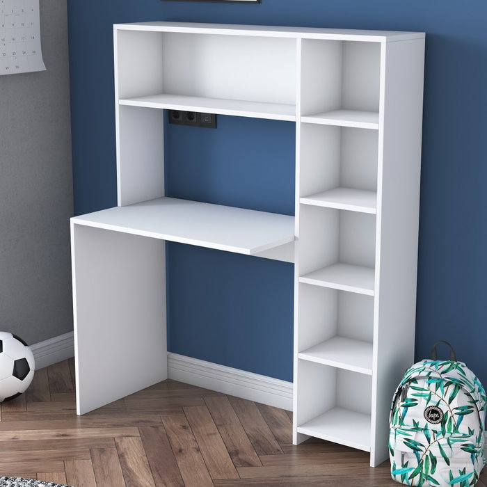 Hanah Home HA104 - 2063 Escritorio de Estudio Escandinavo Blanco